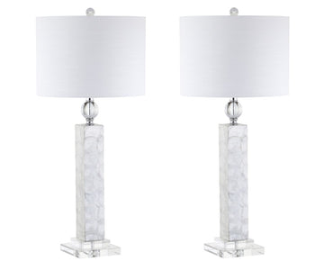 Bailey 32" LED Seashell Table Lamp - JONATHAN Y